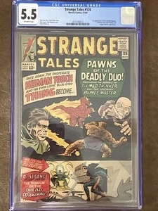 Strange Tales #126 Marvel 1964 CGC 5,5 Lee, Kirby, Ditko1st App Clea & Dormammu - Imagen 1 de 2