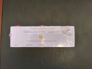 5x 5 Euro Tropische Zone 2017 - BRD - roter Polymerring - A-D-F-G-J – PP  - Bild 1 von 3