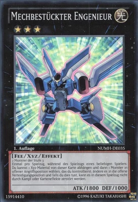 YuGiOh Mechbestückter Engenieur NUMH-DE035 Super Rare LP 1st - Bild 1 von 2