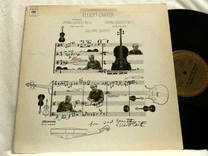 ELLIOTT CARTER String Quartet 2 & 3 Juilliard Quartet Columbia LP - Picture 1 of 1