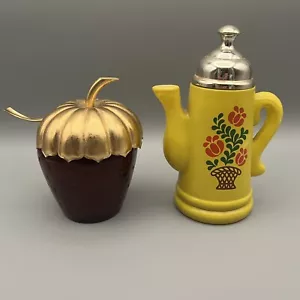 Vtg 70s Avon Koffee Klatch Field Flowers Empty And Strawberry Bath Gelee Full - Picture 1 of 7