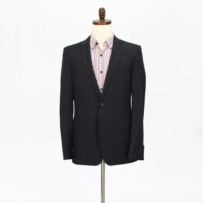 Abrigo Blazer Chaqueta DKNY 40R Negro Deportivo Lana Sólida 2B Foto 1 de 4