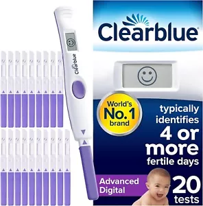 Clearblue Advanced Digital Ovulation Kit Test (Dual Hormone) 20 Pack - Picture 1 of 14