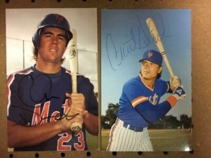 NY Mets Signed Postcard Lot(2)Clint Hurdle & C Donnell COA**