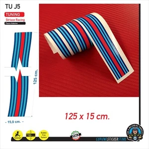 Fascia Striscia Adesiva Replica Martini Racing Rally Legend WRC Auto 125 x 15 - Picture 1 of 1