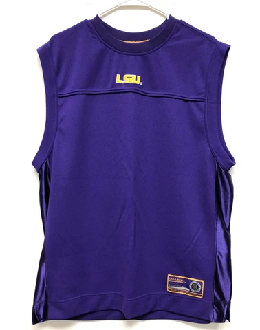 Colosseum Athletics Mens Purple Vest Jersey Lousiana State University - Size L Cover