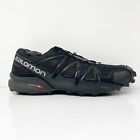 Salomon Mens Speedcross 4 383130 Black Hiking Shoes Sneakers Size 8.5