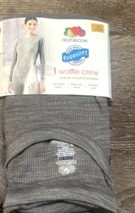 Camisa térmica de manga larga Fruit of the Loom gris mezcla de algodón para mujer grande - Imagen 1 de 3