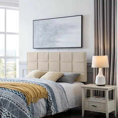 Messyah Contemporáneo Tapizado Queen/Cabecero Completo Foto 1 de 4