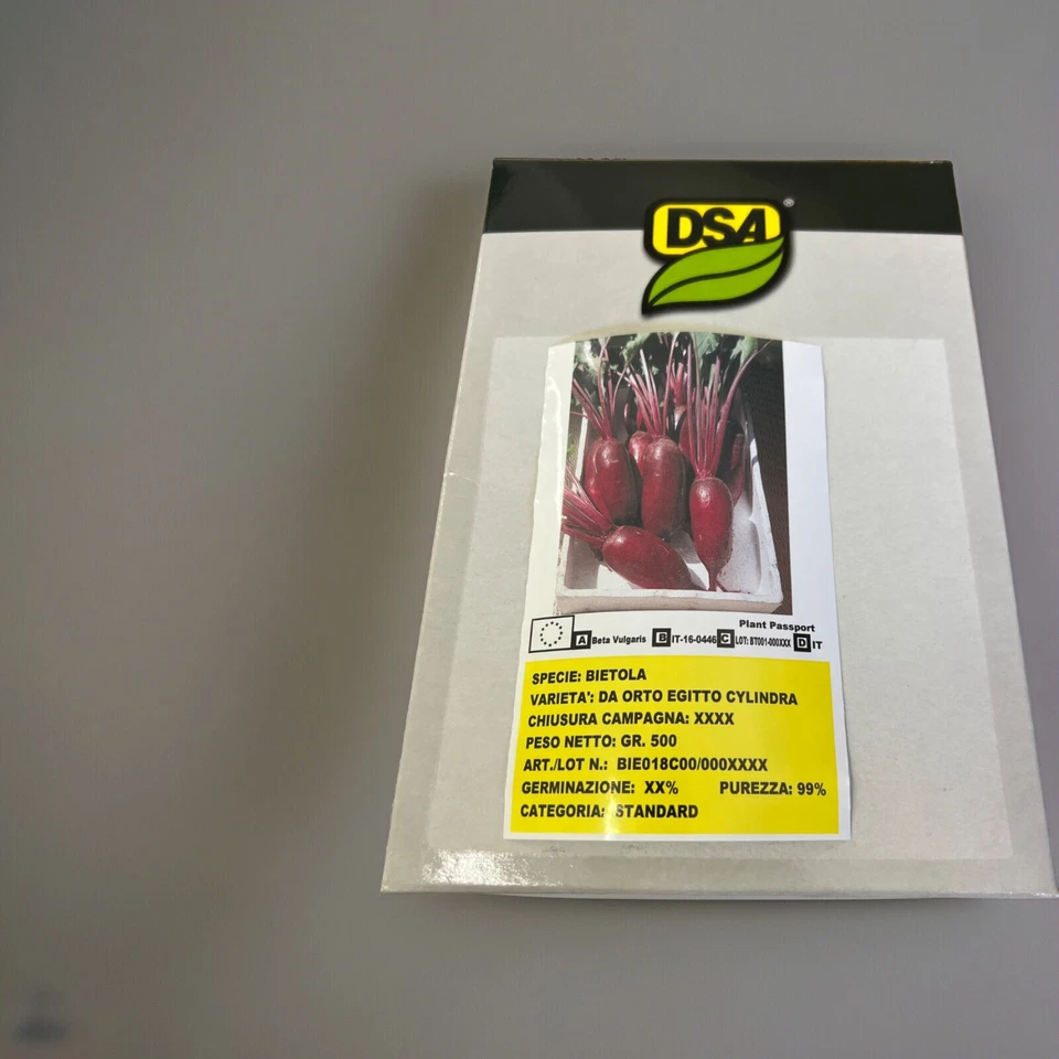 SEMI SEMENTI BIETOLA DA ORTO CYLINDRA 500gr - Immagine 1 di 1