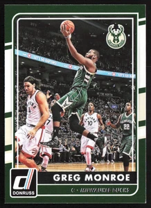 2015-16 Donruss Base Greg Monroe Milwaukee Bucks #15 - Picture 1 of 2