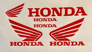 5X Universal Wing Decals FITS Honda Car Truck Window Motorcycle Racing MX ATV - Picture 1 of 4