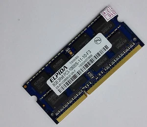 Elpida 8GB DDR3 1333 laptop SO-DIMM RAM 2Rx8 PC3-10600s 204pin 1.5v - Picture 1 of 3