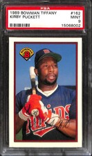 1989 Bowman Tiffany #162 KIRBY PUCKETT PSA 9 15068002