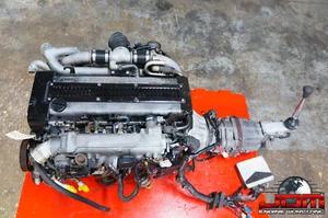 JDM TOYOTA 1JZGTE TWIN TURBO NON VVTI ENGINE w/ 5 SPD W58 MANUAL TRANSMISSION - Picture 1 of 15
