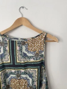 One Teaspoon Women's Camisole Multicoloured Print Tank Top Size XXS 100% Viscose - Picture 1 of 9