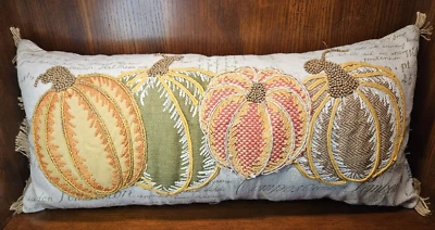 Otoño Otoño Hogar y Jardín Grande Decoración Almohada Bordada Calabazas Tallos con Cuentas Foto 1 de 4