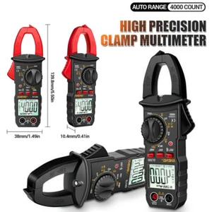 Digital Multimeter Tester AC Volt Amp Clamp Meter Auto Range LCD Display Handhel - Picture 1 of 14