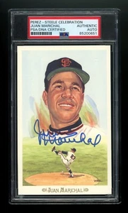 Juan Marichal AUTOGRAPHED PEREZ STEELE POST CARD - PSA/DNA Authenticated - Picture 1 of 2