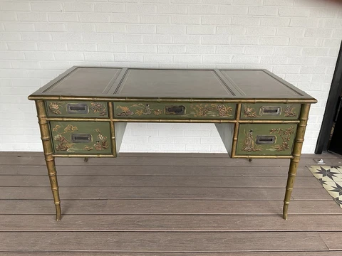 1960s Vintage Chinoiserie Desk From Drexel Cover