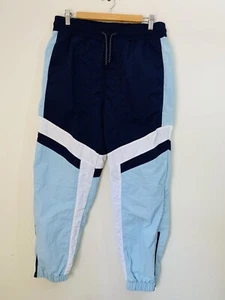 Lorna Jane Attitude Track Pants Womens Medium Sky Navy Blue Activewear - Picture 1 of 16