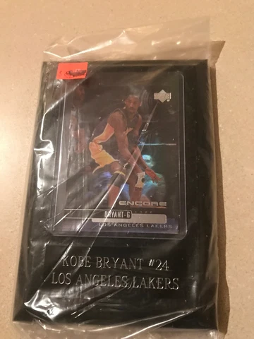 Kobe Bryant Los Angekes Lakers Small Plaque 4x6 With Card Cover