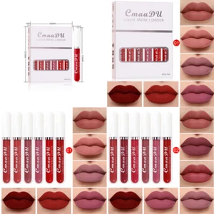 US 6-12 Pack Set Lipstick Matte Finish Liquid Lip Gloss Long Lasting Waterproof - Picture 1 of 13