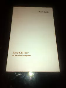 EASY-CD PRO x Macintosh Original Manual New Incat easy cd burning cd Software - Picture 1 of 3