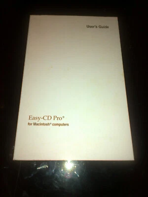 EASY-CD PRO x Macintosh Original Manual New Incat easy cd burning cd Software - Image 1 of 3