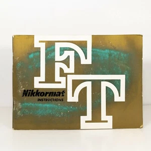 Nikon Nikkormat FT Instruction Manual for SLR Camera | Good Condition - Picture 1 of 2