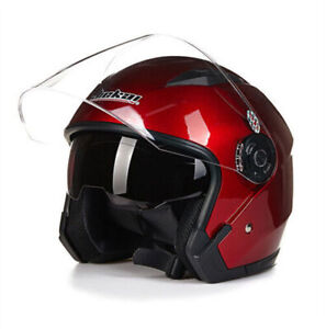 Motorcycle Helmet Open Face Racing Off-Road Capacete Moto Helmets With Dual Lens