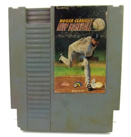 Roger Clemens MVP Baseball CLEANED & TESTED AUTHENTIC NES Nintendo Game Cart