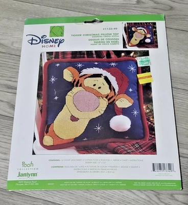 Kit Punto de Cruz Colección Disney Pooh - Tigger Navidad Almohada Top Nuevo en Paquete Foto 1 de 3