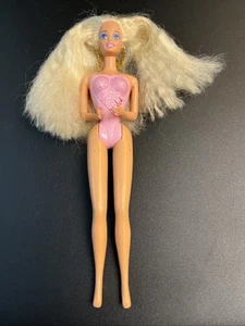 Vintage Mattel 1993 Locket Surprise Barbie Doll #10963 Blonde W/Earrings - Picture 1 of 8