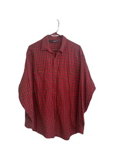 Camisa Patagonia Abotonada Para Hombres L Franela a Cuadros Camping Manga Larga 2 Bolsillos - Imagen 1 de 12