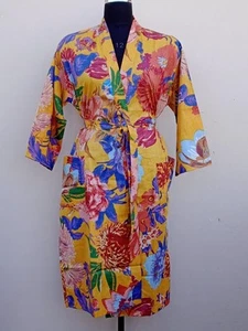 Albornoz con estampado digital Bata para cubrir Ropa de dormir Kimono Vestido bohemio - Imagen 1 de 3