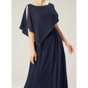 AW BRAUT 18 2X Plus Marineblau Orla Brautmutter Party Maxikleid B107 - Bild 1 von 9