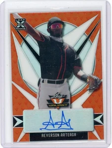 2021 Leaf Valiant Aeverson Arteaga XRC Orange Autograph Rookie Auto /99 - Picture 1 of 2