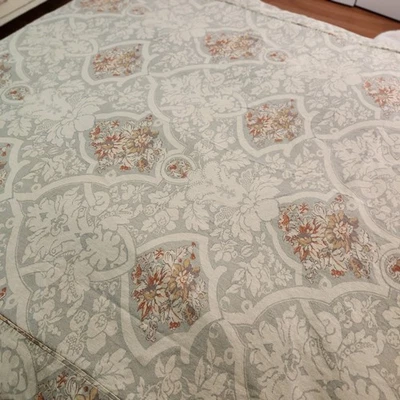 Edredón Pottery Barn Camilla Floral Lino Algodón Completo Queen Botones Corbatas Esquineras Foto 1 de 4