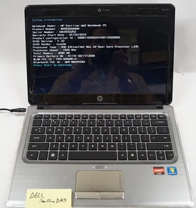 HP PAVILION DM3 13.25" 1.6MHz 4GB Mem Win7 No HD Missing Bottom Cover PoR E112 - Picture 1 of 9