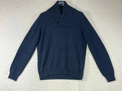 Suéter Mossimo Dutti Hombres Algodón Cachemira Tejido Cuello Envolvente Delgado L Gris Carbón   Foto 1 de 4