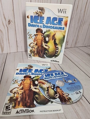 Игра Ice Age: Dawn of the Dinosaurs (Nintendo Wii: 2009 года) в коробке полностью протестирована - Изображение 1 из 4