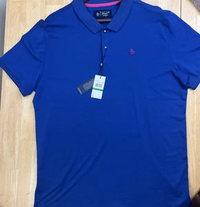 Penquin Mens L/G Polo Shirt Short Sleeve Pima Cotton Golf Soft Preppy - Picture 1 of 9
