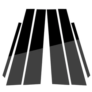 6stk Tür Fenster Säule Posten Abdeckung Fit für Chrysler 300 2011-2020 - Picture 1 of 6