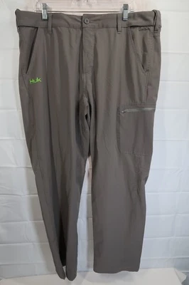 Pantalones de rendimiento de carga gris carbón HUK para hombre XL (40X33) campamento de pesca al aire libre Foto 1 de 4