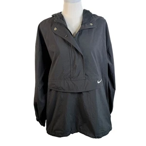 Chaqueta cortavientos negra para mujer Nike Windrunner ActiveWear talla Lg (12-14) - Imagen 1 de 20