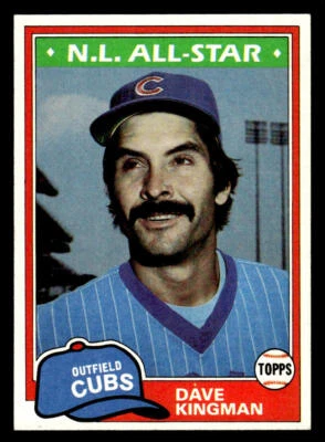 1981 Topps #450 Dave Kingman Card Chicago Cubs - Image 1 of 2