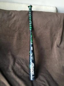 Mizuno Generation BBCOR Bat 31/28 (-3) Black Green High School EUC - Picture 1 of 12