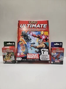 UNO Ultimate Marvel Juego de Cartas CIB Con Spider-Man y Dr. ¡Expansiones extrañas! - Imagen 1 de 6
