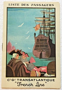 1927 SS Paris Passenger List – Dulles Family (CIA) Countess & Topping Family - Picture 1 of 7